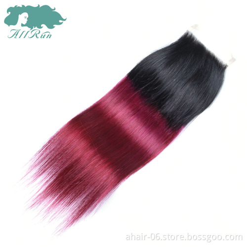 wholesale virgin hair color t1b 118 straight closure ; virgin hair extensions